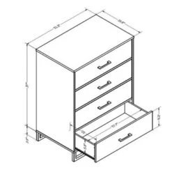 Mixed Material 4 Drawer Dresser - Room Essentials™ -Target Furni Sales GUEST 0183eaab ffa6 4b7e b8e1 e252b8eb2e08