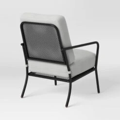 2pc Metal Mesh Outdoor Patio Chairs With Double Cushions, Club Chairs Black - Room Essentials™ -Target Furni Sales GUEST 371ea4bc 4699 4502 b3ba 0d69ff6385a3