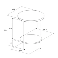 Wood And Metal Round End Table - Room Essentials™ 4 Wood And Metal Round End Table - Room Essentials™ -Target Furni Sales GUEST 3b0a8f5b 71c3 483e 99d5 ee523c908f0c