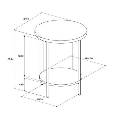 Wood and Metal Round End Table - Room Essentials™ Wood And Metal Round End Table - Room Essentials™ -Target Furni Sales GUEST 3b0a8f5b 71c3 483e 99d5 ee523c908f0c
