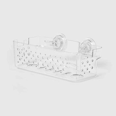 Suction Medium Basket Clear - Room Essentials™ Suction Medium Basket Clear - Room Essentials™ -Target Furni Sales GUEST 493d2504 36d2 4404 9c84 822428f27b43