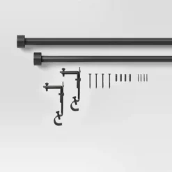 Easy Hang Frame Mount Curtain Rod Set Black - Room Essentials™ 5 Easy Hang Frame Mount Curtain Rod Set Black - Room Essentials™ -Target Furni Sales GUEST 4d100c82 49c8 4405 ab6b b86cd52cbae4