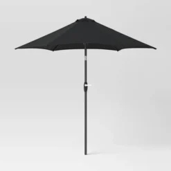 9'x9' Patio Market Umbrella - Black Pole - Room Essentials™ -Target Furni Sales GUEST 5f8c1ba4 b215 436e b405 cba09e084dfe