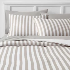 Stripe Microfiber Reversible Comforter & Sheet Set Gray - Room Essentials™ -Target Furni Sales GUEST 7adc7c7f 4748 4bb9 b8a9 3903f5534a0a
