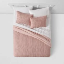 Strawberry Print Reversible Microfiber Comforter & Sheet Set Light Pink - Room Essentials™ -Target Furni Sales GUEST 7c03b5f8 10cd 4624 86bd 0b09f5bb4618
