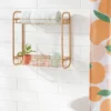 On The Wall 2 Tier Shelving Rack Metallic Gold - Room Essentials™ -Target Furni Sales GUEST 7f0b8673 b988 4818 b236 6471a9c55b0d