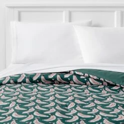 Microfiber Reversible Banana Print Comforter Dark Green - Room Essentials™ -Target Furni Sales GUEST 8bf6ca13 92ab 4036 9cda 1a6ffd996328
