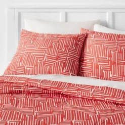 Tread Reversible Microfiber Comforter & Sheets Set Warm Red - Room Essentials™ -Target Furni Sales GUEST 908f0cb8 c89e 425b a6c5 460ff756a278