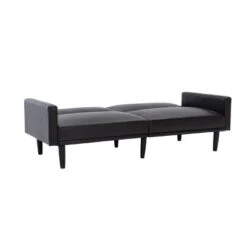 Faux Leather Futon Sofa With Arms Black - Room Essentials™ -Target Furni Sales GUEST a945b560 36ab 4a76 92b1 3d0399365027