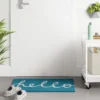 1'6"x2'6" Blue Hello Cursive Doormat - Room Essentials™ -Target Furni Sales GUEST b11a46b3 edef 48d0 bfdb 334fa8a6c86a