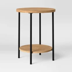 Wood And Metal Round End Table - Room Essentials™ 7 Wood And Metal Round End Table - Room Essentials™ -Target Furni Sales GUEST b471152e 3324 4b45 a184 e540cd26a19b