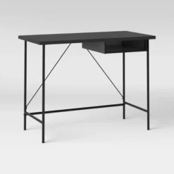 Wood And Metal Writing Desk With Storage - Room Essentials™ -Target Furni Sales GUEST b6ee626e 3265 49db 8365 a9aaf9b3dcc2