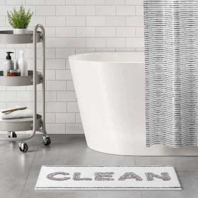 20"x30" Clean Tufted Bath Rug White/Gray - Room Essentials™ 20"x30" Clean Tufted Bath Rug White/Gray - Room Essentials™ -Target Furni Sales GUEST c1fdb7b7 27ea 498f 9507 7df919b0349e