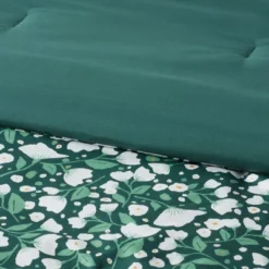 Floral Printed Microfiber Reversible Comforter & Sheets Set Dark Green - Room Essentials™ -Target Furni Sales GUEST df79204e d53f 4796 9fc1 6fecf011d658