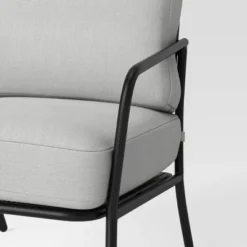 2pc Metal Mesh Outdoor Patio Chairs With Double Cushions, Club Chairs Black - Room Essentials™ -Target Furni Sales GUEST e78b6241 638a 4296 8ce1 db41e8e3dfb1