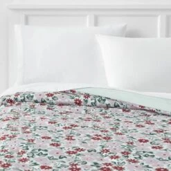 Microfiber Reversible Floral Print Comforter Light Purple/Mint Green - Room Essentials™ -Target Furni Sales GUEST eaf962da 0b45 45f4 a772 43b7646ca4f6