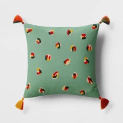Abstract Dots Embroidered Cotton Square Throw Pillow - Room Essentials™ -Target Furni Sales GUEST f1ec40ae 5d69 4b3f b297 4d5663e6159c