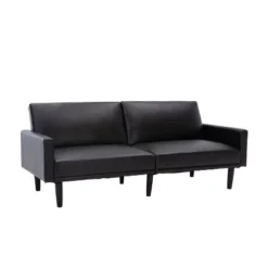 Faux Leather Futon Sofa With Arms Black - Room Essentials™ -Target Furni Sales GUEST f1f3fcb5 ce41 494a 876b 4460d36bd7d7