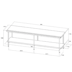 Wood And Metal TV Stand For TVs Up To 60" - Room Essentials™ -Target Furni Sales GUEST f2ab031b ee97 4ed0 a48d 1bc0bae2773f