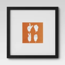 Set Of 9 Gallery Frame Set 10" X 10" Matted To 5" X 5" Black - Room Essentials™ -Target Furni Sales GUEST f789d878 5fd4 4ad1 974a e96f082d197a