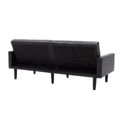Faux Leather Futon Sofa With Arms Black - Room Essentials™ -Target Furni Sales GUEST fc7d055a 313d 47c6 b0f0 b13d401eb9fe